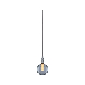 Paulmann Pendel NEORDIC TILLA med afbryder, med stik E27 IP20, aluminium, gr� d�mpbar