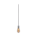 Paulmann Pendel NEORDIC TILLA med afbryder, med stik E27 IP20, aluminium, gr� d�mpbar