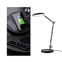 Paulmann Bordlampe NUMIS LED CCT Switch, med Qi-opladningsfunktion IP20, sort d�mpbar