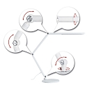 Paulmann Bordlampe FLEXBAR LED tunable white, justerbar, hvid d�mpbar