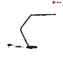 Paulmann desk lamp FLEXBAR LED tunable white, adjustable, black dimmable