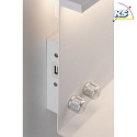 Paulmann LED Wall luminaire JARINA Up/Down, with 2 switches and USB port, 230V, 7.5W 3000K 440lm + 160lm