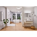 Paulmann Spejl med belysning JORA LED firkantet, med afbryder, med leddelt arm, CCT Switch, med stik IP44, chrom, hvid 
