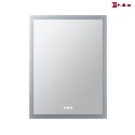 Paulmann mirror luminaire HOMESPA MIRRA LED square, high IP44, white dimmable