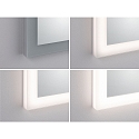 Paulmann Spejl med belysning MIRRA LED 60 X 80CM / HIGH firkantet, CCT Switch, med touch-d�mper, med varmefunktion IP44, hvid d�mpbar