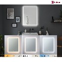 Paulmann mirror luminaire HOMESPA MIRRA LED square, high IP44, white dimmable