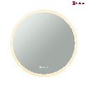 Paulmann mirror luminaire HOMESPA MIRRA LED round IP44, white dimmable
