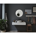 Paulmann Spejl med belysning MIRRA LED � 60CM rund, CCT Switch, med touch-d�mper, med varmefunktion IP44, hvid mat d�mpbar