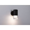 Paulmann wall luminaire KAME SINGLE 1 flame, cylindrical, switchable IP44, mat, signal black 