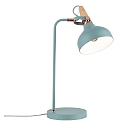 Paulmann Table lamp Neordic Juna 1 flame, soft green/copper/wood