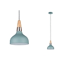 Paulmann Pendel Neordic Juna 1-flamme, bl�d gr�n/kobber/tr�, 16cm