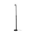 Standerlampe ALDAN LED med sensor, aluminium b�rstet, sort d�mpbar