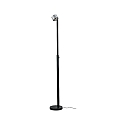Paulmann floor lamp ALDAN LED with sensor, brushed aluminium, black dimmable
