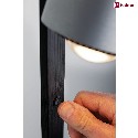 Paulmann floor lamp ALDAN LED with sensor, brushed aluminium, black dimmable