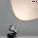 Paulmann Bordlampe ALDAN LED med sensor, aluminium brstet, sort dmpbar