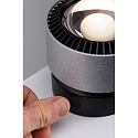 Paulmann Bordlampe ALDAN LED med sensor, aluminium b�rstet, sort d�mpbar