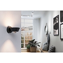Paulmann wall luminaire SABIK LED up / down, rotatable, with lens optics IP44, black dimmable