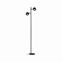 Standerlampe PURIC PANE I 2-flammer, drejelig, med afbryder, vipbar IP20, sort d�mpbar