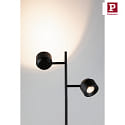 Paulmann Standerlampe PURIC PANE I 2-flammer, drejelig, med afbryder, vipbar IP20, sort dmpbar