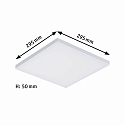 Paulmann LED panel VELORA LED omskiftelig, 20W 1500lm 3000K CRI >80