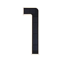 Paulmann solar house number light with accumulator, indirect IP44, black, white matt 