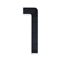 Paulmann solar house number light with accumulator, indirect IP44, black, white matt 