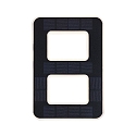 Paulmann solar house number light with accumulator, indirect IP44, black, white matt 