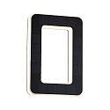 solar house number light with accumulator, indirect IP44, black, white matt 