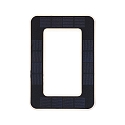 Paulmann Solar husnummer lys med batteri, indirekte IP44, sort, hvid mat 
