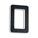 Paulmann Solar husnummer lys med batteri, indirekte IP44, sort, hvid mat 