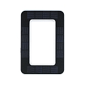 Paulmann Solar husnummer lys med batteri, indirekte IP44, sort, hvid mat 