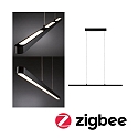 Paulmann Pendel LENTO ZigBee styrbar IP20, sort mat d�mpbar