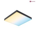 Paulmann LED panel VELORA RAINBOW small, square, RGBW, dimmable 13,2W 1140lm RGB + 3000K CRI >80