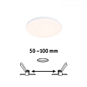 Paulmann Indbygningslampe VARIFIT VENULA EDGE IP44, hvid  8,5W 650 | 1000lm 3000K CRI >80
