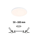 Paulmann Indbygningslampe VARIFIT VENULA EDGE IP44, hvid  8,5W 650 | 1000lm 3000K CRI >80