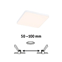 Paulmann Indbygningslampe VARIFIT VENULA EDGE IP44, hvid  8,5W 650 | 1000lm 3000K CRI >80