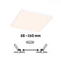 Paulmann Indbygningslampe VARIFIT VENULA EDGE IP44, hvid  12W 1100 | 1600lm 3000K CRI >80