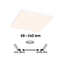 Paulmann Indbygningslampe VARIFIT VENULA EDGE IP44, hvid  12W 1100 | 1600lm 3000K CRI >80