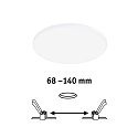 Paulmann Indbygningslampe VARIFIT VENULA EDGE IP44, hvid d�mpbar 12W 1100 | 1600lm 4000K CRI >80