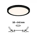 LED Recessed Panel AERO VariFit, round, IP44, � 17.5cm, 15W 3000K, chrome matt