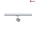 Paulmann 3-phase spot PRORAIL3 LED IP20, black, silver dimmable
