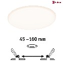 Paulmann LED panel VELUNA VARIFIT LED round, adjustable, 19W 1400lm 3000K CRI >80