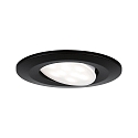 Paulmann recessed luminaire CALLA LED swivelling LED IP65, black matt 6W 500lm 4000K CRI 80-89