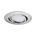 Paulmann Indbygningslampe BASE COIN LED svingbar, s�t med 3, ZigBee styrbar LED IP20, jern b�rstet d�mpbar 5W 430lm 3000K CRI 80-89