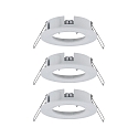 Paulmann Indbygningslampe CHOOSE stiv, s�t med 3 IP44, hvid mat d�mpbar