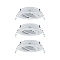 Paulmann Indbygningslampe CHOOSE svingbar, s�t med 3 IP23, hvid mat d�mpbar