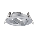 Set of 3 Recessed luminaire CHOOSE, sivelling, IP23, 230V, max. 3x 10W �5.1cm, alu turned