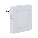 Paulmann Natlys ESBY LED rund, med stikkontakt, med bev�gelsesdetektor IP20, hvid d�mpbar