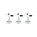 Paulmann Indbygningslampe LED Nova, IP65, rund, 7W, GU10, s�t af 3 drejelig