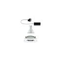 Paulmann Paulmann Indbygningslampe LED Nova, IP65, firkantet, hvid/chrom, s�t af 1 drejelig, 7W GU10